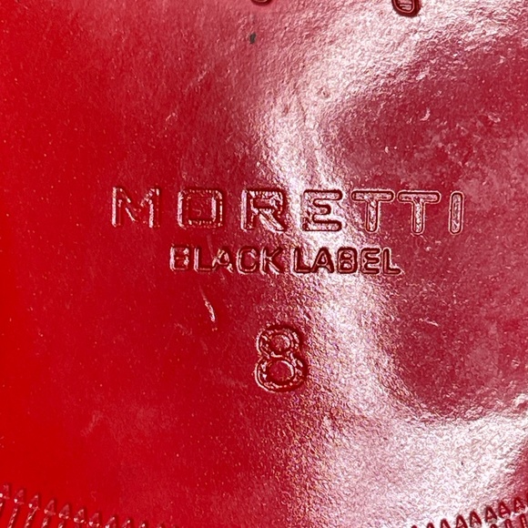 Moretti Black Label Men's Dress Shoes Red Bottom Size 8 Stud - Picture 10 of 16